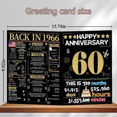 Joycard 60th Anniversary Card for Women Men, Diamond Wedding Card for Wife Hu…