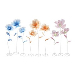 3PCS Giant Artificial Flower Decor for Wedding Background Artificial Flowers