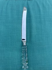 Vintage Shannon Crystal Ireland 14” Serrated Serving Knife Crystal Handle NOS