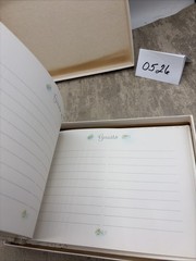 CR Gibson Wedding Guest Book Embossed White with Silver Script New In Plastic