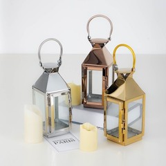 8″ tall Metal Lantern Candle Holder Wedding Party Home Centerpiece Decorations