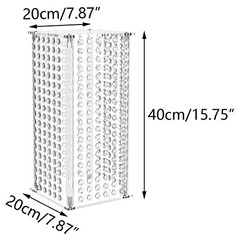 Elegant 15.7″ Tall Flower Vases – 2 Pcs Geometric Centerpieces for Weddings & Pa