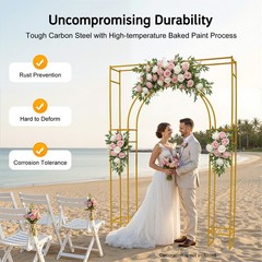 Free Standing Wedding Arch Backdrop Stand Square Metal Balloon Arch Stand