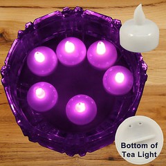36 Flameless Floating LED tealight Candle Battery operated Pink tea lights