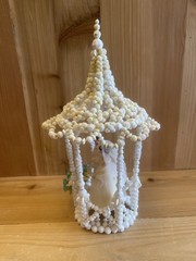 Vintage Hand Beaded 1950’s 1960’s Bride Groom Wedding Cake Topper 10” Wilton