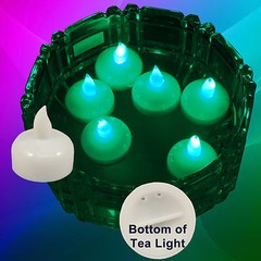 USA SELLER 12 pcs LED Green Floating Tealight Candle Wedding Party Flameless