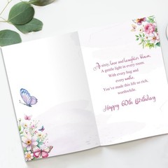 Beixian 60th Birthday Card, 60th Birthday Decorations for Women, Happy 60 Yea…