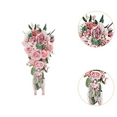 Cascading Bridal Bouquet Bride Roses Bouquet Romantic Tossing Bouquet