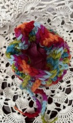 2 Crochet Drawstring Bags Wedding Party Favor Pouch Jewelry Gift Coin Dice Bags