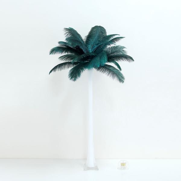 12 pcs 13-15″ long Teal Genuine Ostrich FEATHERS Wedding Party Centerpieces