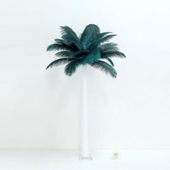 12 pcs 13-15″ long Teal Genuine Ostrich FEATHERS Wedding Party Centerpieces