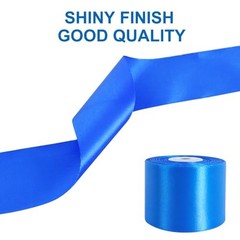 2 Inch x 25 Yards Wide Blue Satin Ribbon Solid Fabric 2 inch wide Royal Blue