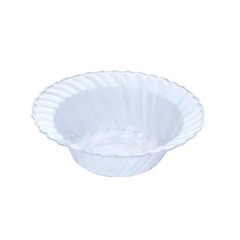 10 CLEAR 5 oz Flared Plastic Dessert Ice Cream BOWLS Party Events Decorations