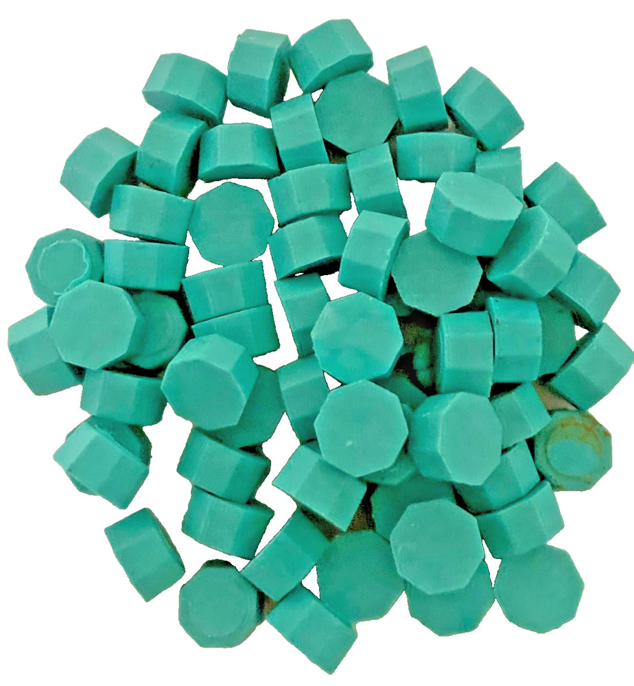 Medium Aqua (solid) Sealing Wax Beads for Envelopes, Invitations, appr 250 beads