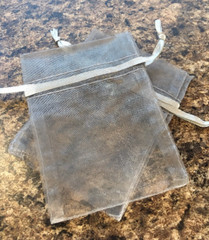 50 Silver Birdseed Bags, Organic Wedding Toss , All Natural, Eco-friendly