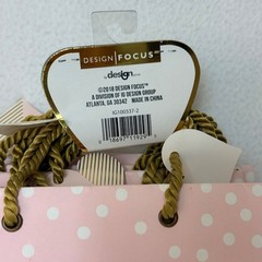 Bridesmaid Gift Bags Set of 6 Pink Polka Dot Bridal Shower Wedding Favor