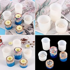 Candle Holder Resin Molds, Set of 3 Cylindrical Tealight Cylindrical Shape