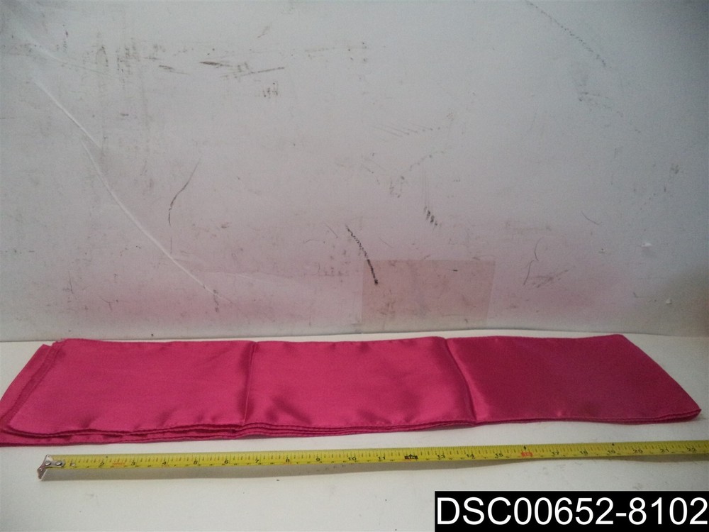 Qty= 5: SATIN Chair Sashes Tie Bows Catering Wedding Party FUSHA PINK 6″ x 106″