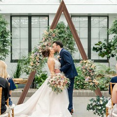 Set of 2 Wooden Wedding Arches Outdoor Indoor Held Wedding Boho Bridal Backdrop