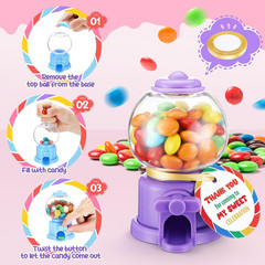 Mini Candy Dispenser Party Favors with Thank You Cards – 24 Sets