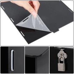 Black Acrylic Wedding Card Box Card Boxes with Lock and Card Sign, Gift Card …