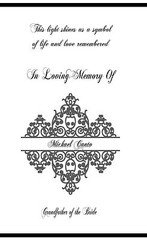 5 Personalized Memorial In Loving Memory Of Vellum Luminaries Table Decorations