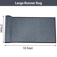 MYOYAY Carpet Runner, 3ft x 10ft Hallway Runner with PVC Non-Slip Backing Ind…