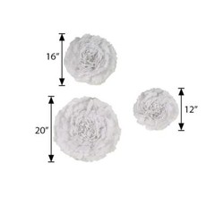 12 pack 12″ 16″ 20″ White Tissue Paper Carnation Flowers Sale Sale Home Backdrop
