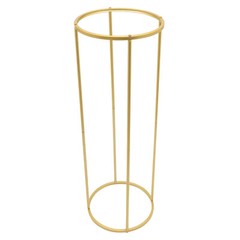 Detachable Cylindrical Golden Flower Stand Party Wedding Table Flower Rack 10pcs
