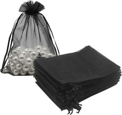 250x Organza Bags Drawstring Mesh Bags Drawstring, Gift Bag 4*6 in For Wedding
