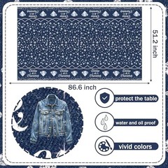 Denim and Diamonds Party Supplies Tablecloths 2PCS Denim Theme Party
