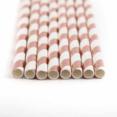 150 pcs 8″ tall Decorative Striped Paper Straws Wedding Party Birthday Tableware