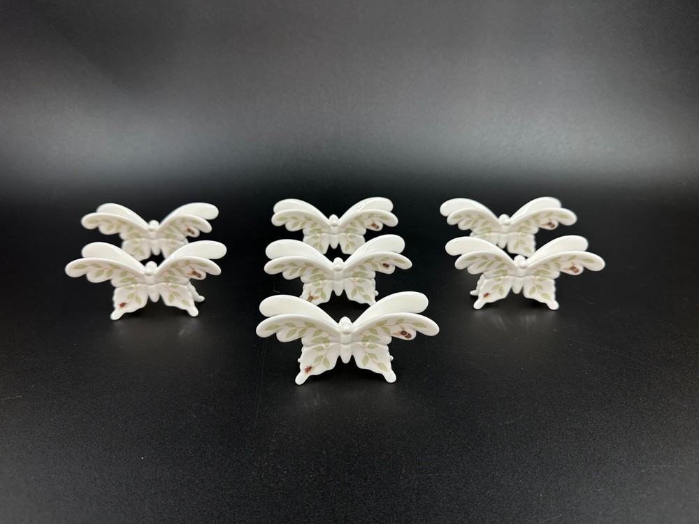 Butterfly Card Holder Wedding-Lenox set of 7