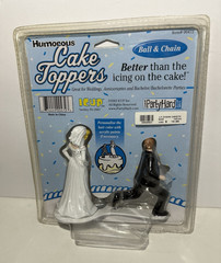 Humorous Cake Toppers Ball And Chain Wedding Cake Topper Decoration Top 00472