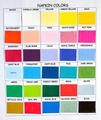100 10th, 25th, 30th, 40th, 50th, 60th anniversary personalized luncheon napkins