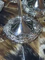 Nickel Place Card Holder 7 1/2″H Wedding Event Note Silver tone Set of 11