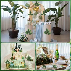 Small Sunflower Fake Leaves 50 Pcs Artificial Plants Greenery Decorations
