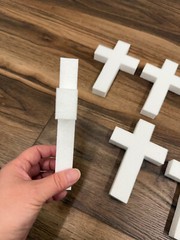 CalCastle Craft EPS Foam Cross 5pkgs 6″x4″x3/4″ Church
