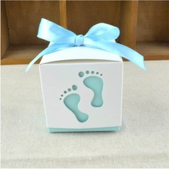 10/20/50/100Pcs feet Favor Ribbon Gift Box Candy Boxes Wedding Sweet Party Decor