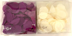 Lot of 2 Boxes Wedding Event Flower Petals Purple Ivory His & Hers Hobby Lobby