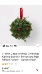 6 pcs Ganz Kissing Krystals Acrylic Small Mistletoe Kiss Ball 7″ Ornament $60
