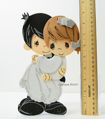 10 Wedding Couple Large 9″ Foam Favors Boda Recuerdos Bride Groom Decoration