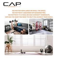 Cap Barbell 2-Inch Olympic Grip Weight Plate 2.5 Lb Set Of 6 Black Ophwis-002.5