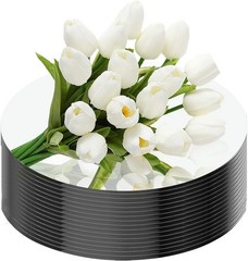 16Pack Round Mirror Plates Centerpieces Tables 6inch Mirror Trays Circle Mirror
