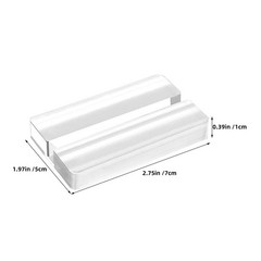 10 Pcs Table Sign Holder Clear Acrylic Birthday Exhibition Stand Office Card