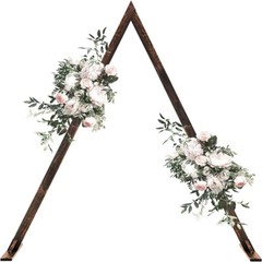 Extra Large 10.2 FT Tall Triangle Wooden Wedding Ceremony Arch Backdrop Stand