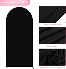 Elegant 6FT Wedding Arch Cover – Durable Spandex Backdrop for Celebrations