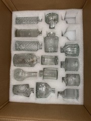 30pc Clear Glass Bud Vases Bulk Set Vintage Style Mini Flower Vase Wedding Decor