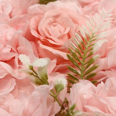 3D Flower Wall Panel-12pcs Artificial Flower Wall Background Silk Rose Wedding