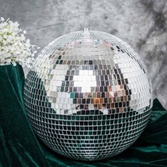 16″ Large Silver Glass Hanging Disco Mirror Ball Wedding Party Decorations SALE